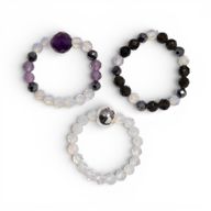 Conjunto de anillos de gema del espíritu de ninfa - Luna Llena