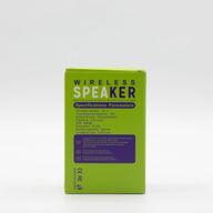 Altavoz mini verde con gancho para acampar