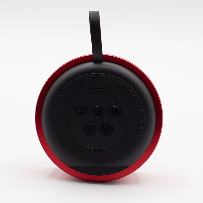Mini altavoz con efecto de iluminación Mandela rojo