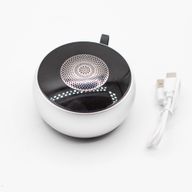Altavoz mini plateado con efecto de iluminación Mandela