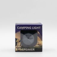 Lámpara colgante verde para acampar y mini altavoz