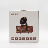 Altavoz de gramófono doble mini retro - Bluetooth - 5,4 vatios x 2