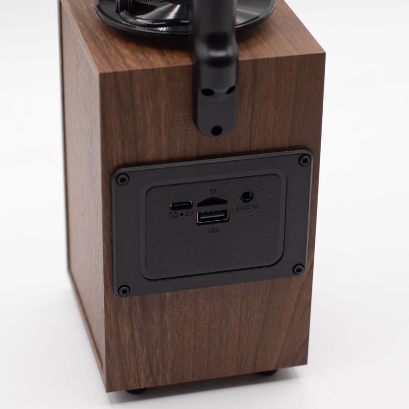 Altavoz retro de gramófono alto (Extra Alto) - Bluetooth - 8 vatios