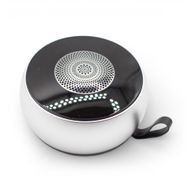 Altavoz mini plateado con efecto de iluminación Mandela