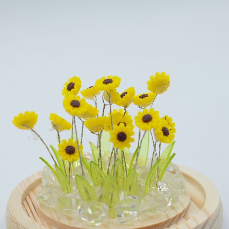 Domo de jardín Floral Glow - 20 girasoles - LED USB