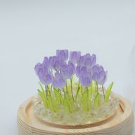 Domo de jardín Brillo Floral - 20 tulipanes - LED USB