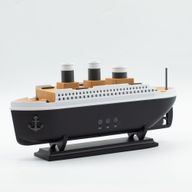 Difusor de aromas con efecto de modelo de barco y LED que cambia de color