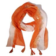 Pañuelo Nomad Sari Verano con estampado de tortugas - coral (180x50cm)