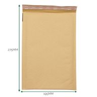 Sobre kraft acolchado con burbuja (195x275+40mm)