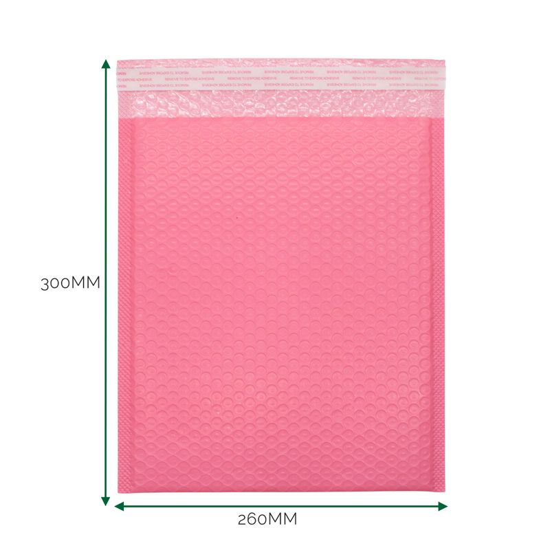 Sobre burbuja de polietileno rosa (260x300+40mm)