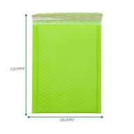 Sobre de burbuja de polietileno verde (180x230+40mm)