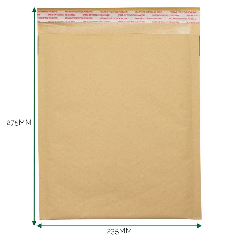 Sobre kraft acolchado con burbujas (235x275+40mm)