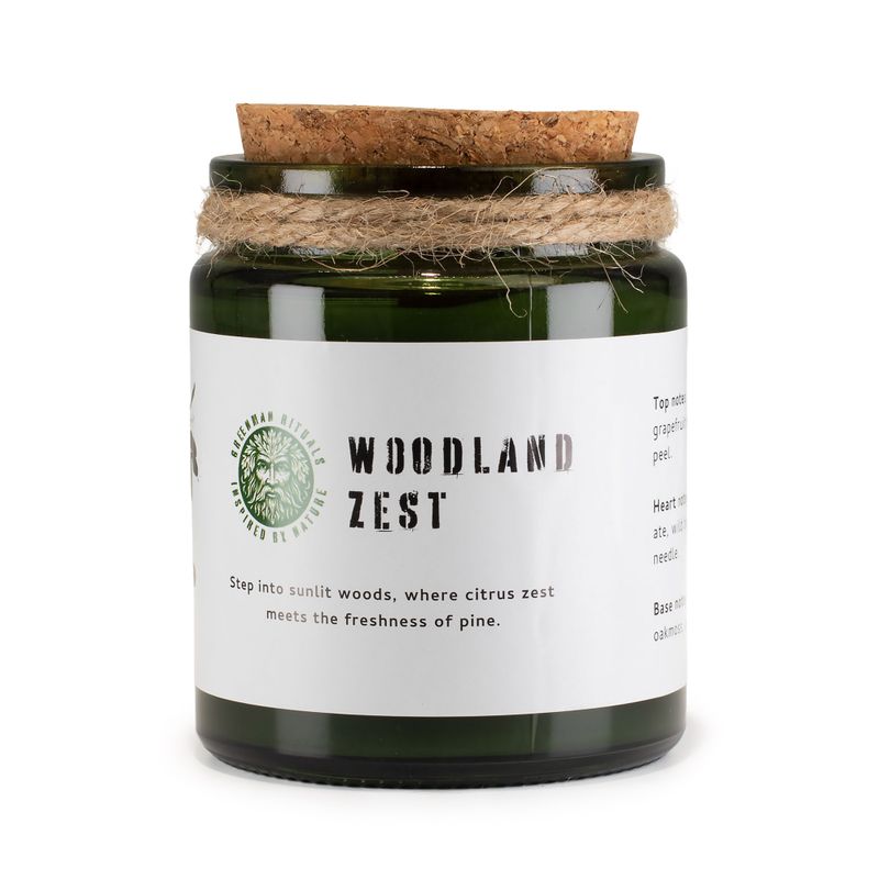 Vela de soja Greenman Woodwick - Esencia del Bosque