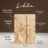 Mini Lokta Mixed Colour Cotton Notebook Lrg (12x8cm) 40 leafs