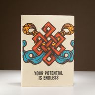Cuaderno de inspiración Lrg Lokta (21x15cm) - 45 hojas - Tu Potencial - incluye marcador
