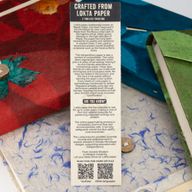 Cuaderno de inspiración Lrg Lokta (21x15cm) - 45 hojas - Vida real - incluye marcador