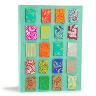 Cuaderno Lokta Mini Tiles – Grande (21x15 cm) – 45 Hojas – Incluye Marcapáginas – Turquesa