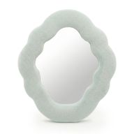 Espejo suave y ondulado – Nube – Azul nube (28x24x2.3cm)