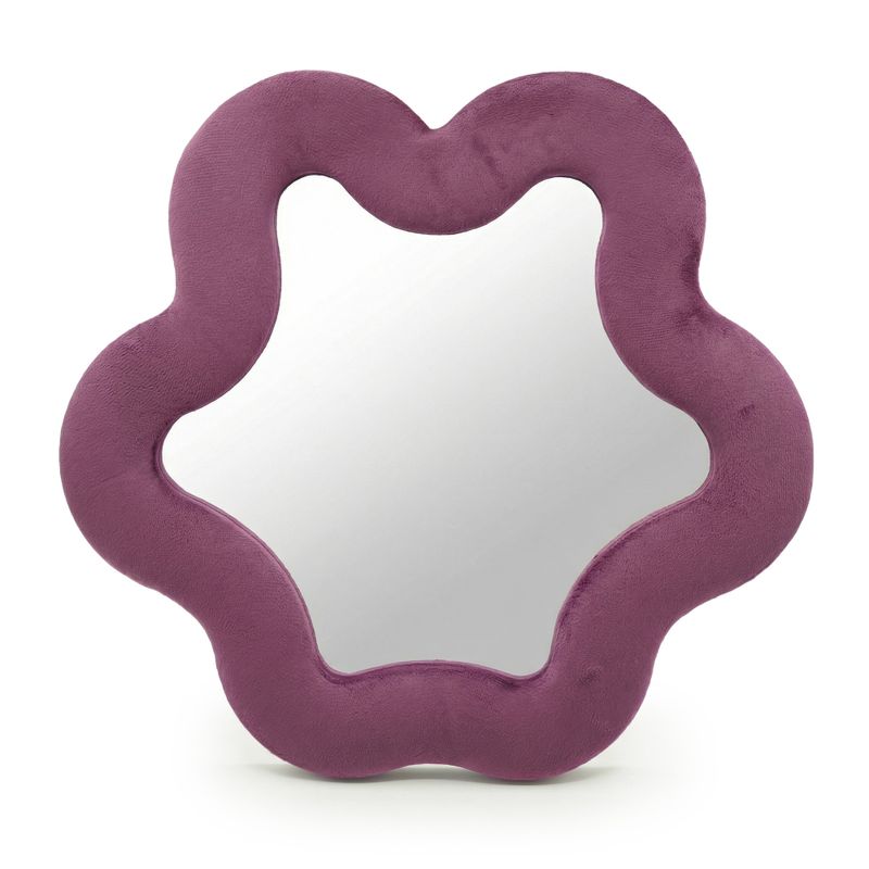 Espejo suave ondulado – Estrella – malva (33 x 31 x 2.3cm)