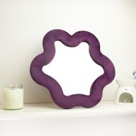 Espejo suave ondulado – Estrella – malva (33 x 31 x 2.3cm)