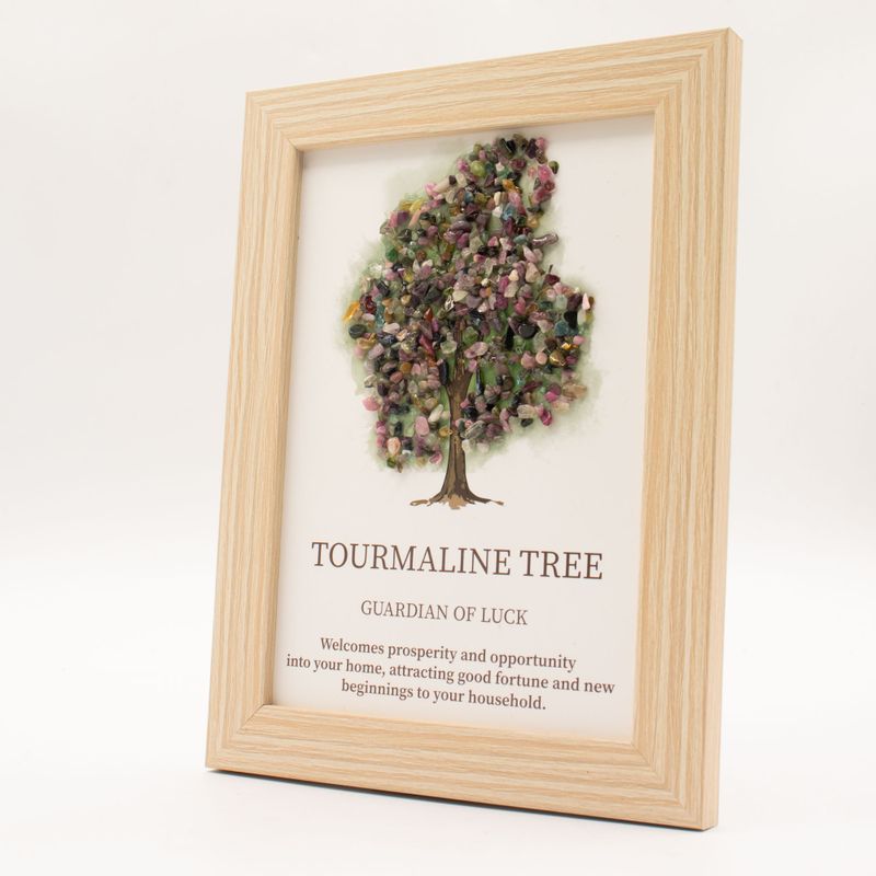 Imagen de piedra preciosa - Árbol de la Vida - Toruraline (20x14.7x1cm)