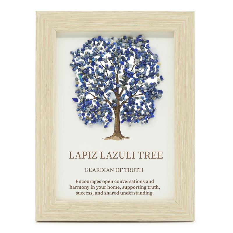 Imagen de piedra preciosa - Árbol de la Vida - Lapislázuli (20x14.7x1cm)