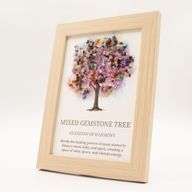 Imagen de piedra preciosa - Árbol de la Vida - Multicolor (20x14.7x1cm)