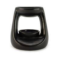 Quemador de aceite cerámico Zen - Pequeño clásico - Negro mate