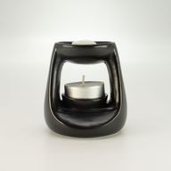 Quemador de aceite cerámico Zen - Pequeño clásico - Negro mate