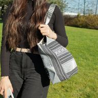 Bolsas de Jacquard Natural - Caravana Urbana - Bolsa Wander Muse