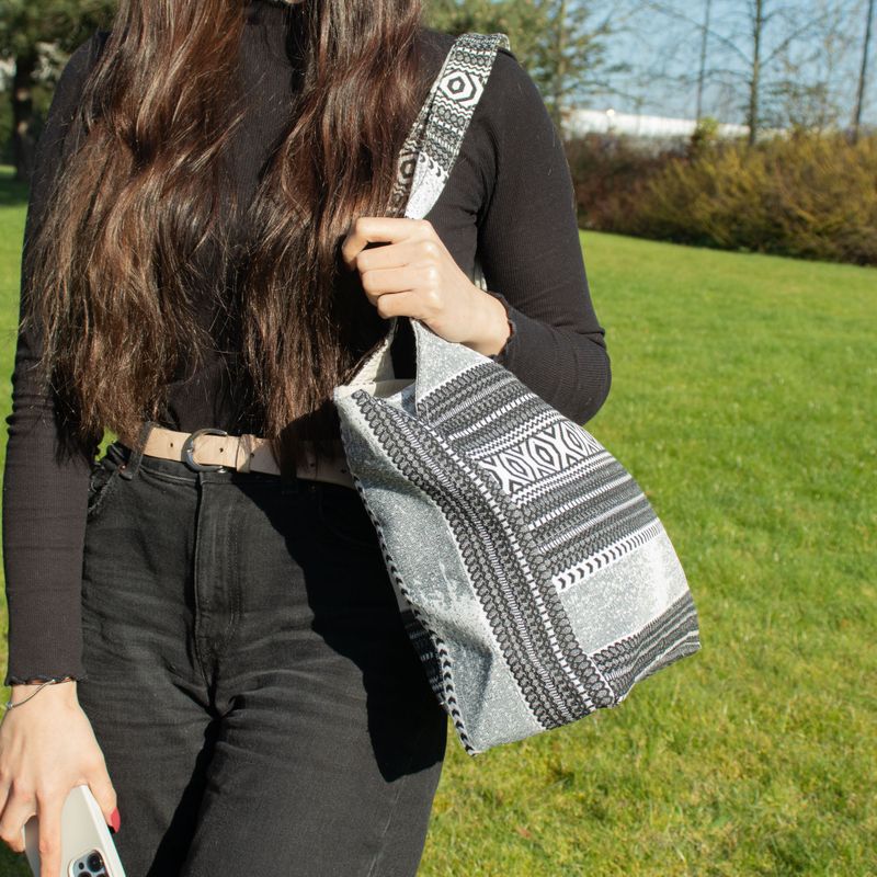 Bolsas de Jacquard Natural - Caravana Urbana - Bolsa Wander Muse