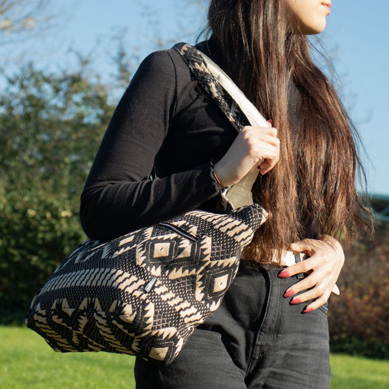 Bolsas Jacquard Naturales – Telar del Desierto – Bolsa Musa Viajera