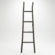 Gran escalera de madera Kemu - 1,5 m - Negro - Estilo japonés