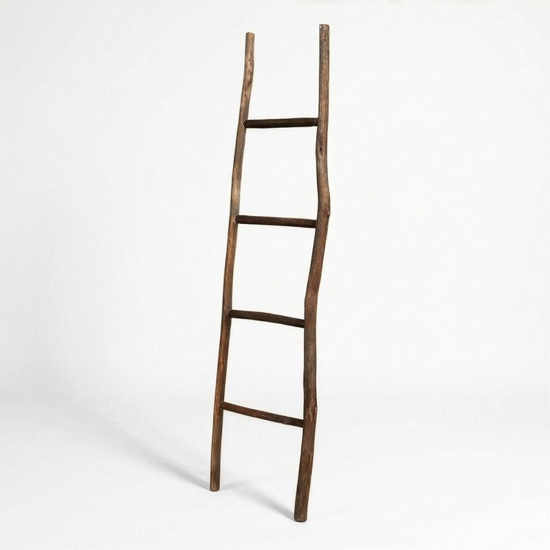 Escalera de Madera Kemu Grande - 1.5m - Chocolate - Estilo japonés