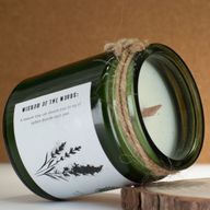 Vela de soja Woodwick Greenman - Lavanda Silvestre