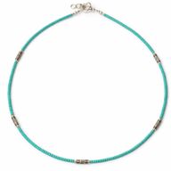 Collar nepalí de gemas extrafinas - Turquesa y lágrima