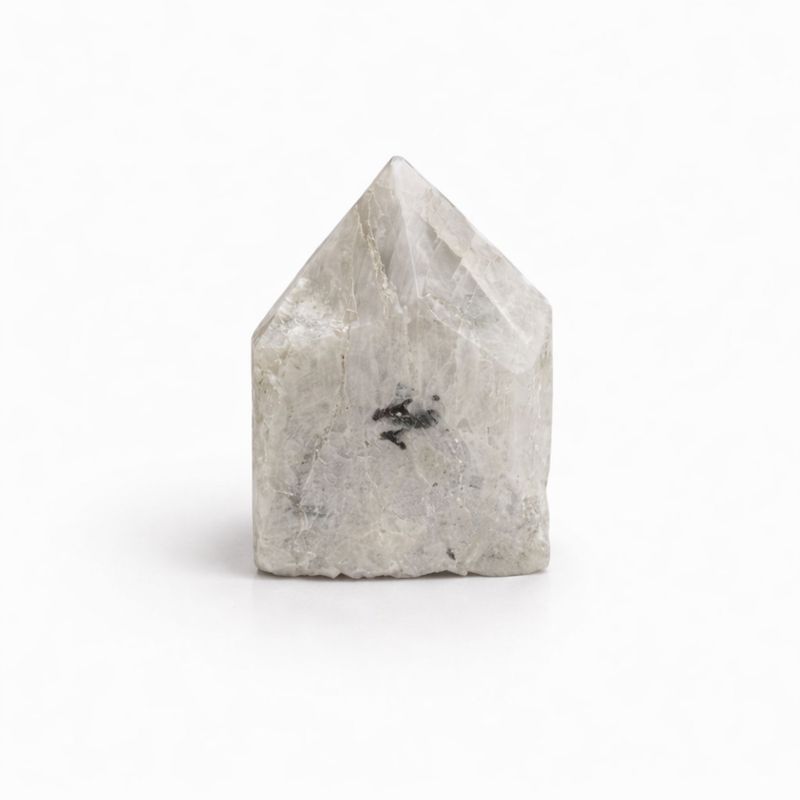 Puntas pulidas de piedra preciosa - Moonstone arcoíris (aproximadamente 5-6 piezas)