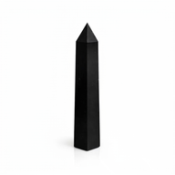 Punta obelisco de seis caras de gema aprox. 17 cm - Turmalina negra