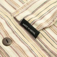 Nomad Sari Grandad Shirt - Marrón Beige - Grande