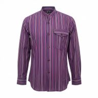 Nomad Sari Grandad Camisa - Negro Púrpura - Mediano