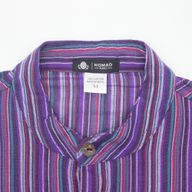 Nomad Sari Grandad Camisa - Negro Púrpura - Mediano