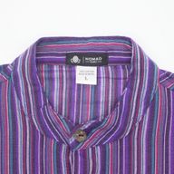 Nomad Sari Camisa de Abuelo - Negro Púrpura - Grande