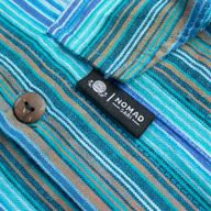 Nomad Sari Camisa de abuelo - Turquesa - Grande