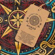Nomad Sari Camiseta de algodón lavado a piedra - Brújula de la vida - Gris carbón - Pequeño