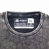 Nomad Sari Camiseta de algodón lavado a la piedra - Brújula de la Vida - Gris carbón - XL