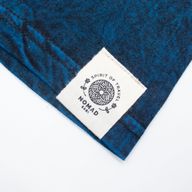 Nomad Sari Camiseta de algodón lavado a la piedra - Mantente Salvaje, Hijo de la Luna - Azul - XL