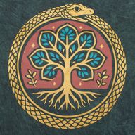 Nomad Sari Camiseta de algodón lavado a piedra - Árbol de la Vida - Verde - Pequeño