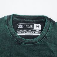 Nomad Sari Camiseta de algodón lavado a piedra - Árbol de la Vida - Verde - Mediano