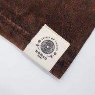 Nomad Sari Camiseta de algodón lavado a piedra - Sol y Zodiaco - Marrón - Talla S