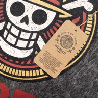 Nomad Sari Camiseta de algodón lavado a la piedra - Rebel - Carbón - Mediano